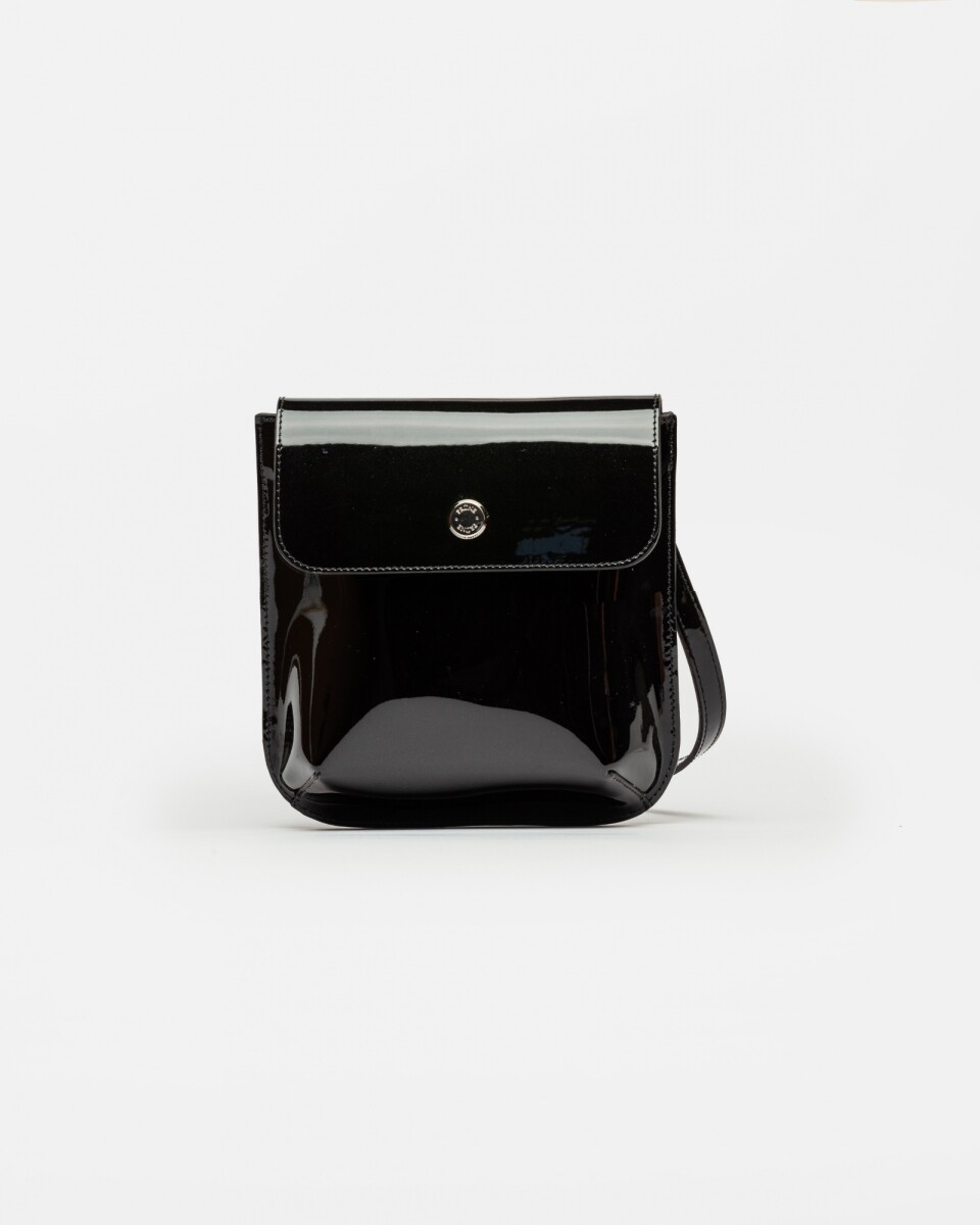 Mini Bag Liana En Cuero Charol - Negro 