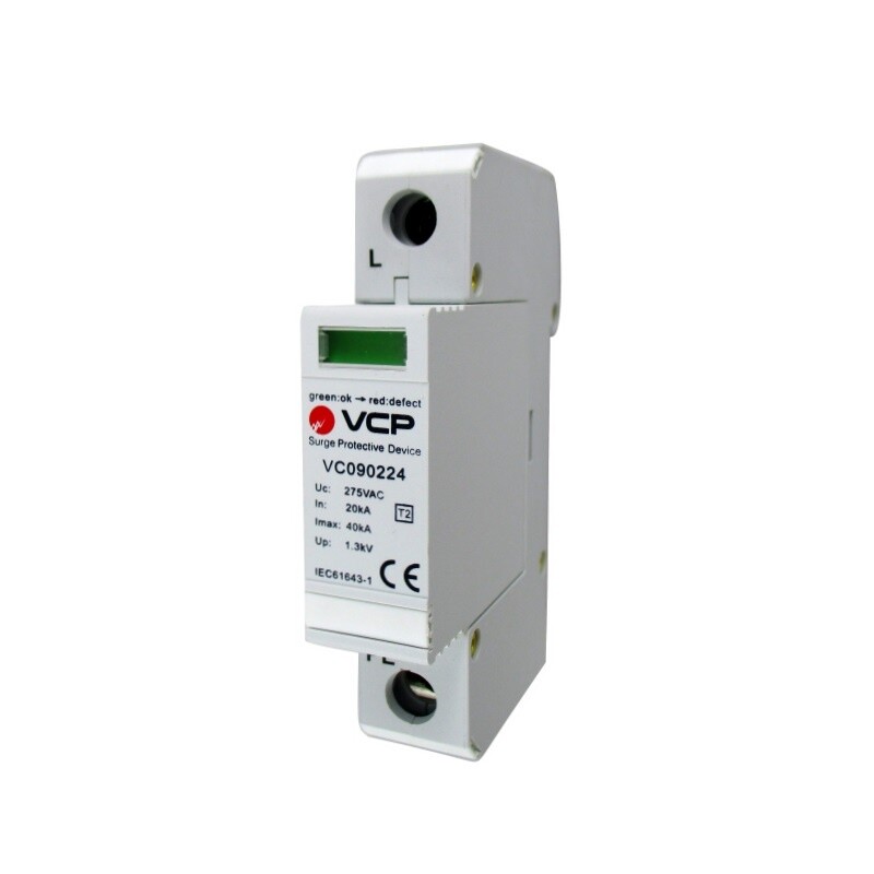 DESCARGADOR ATMOSFERICO DE BAJA TENSION SPD 1P 40KA,275V DESCARGADOR ATMOSFERICO DE BAJA TENSION SPD 1P 40KA,275V