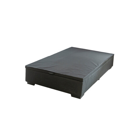 Box Baúl Negro Para Colchón De 1 Plaza Negro Box Baúl Negro Para Colchón De 1 Plaza Negro