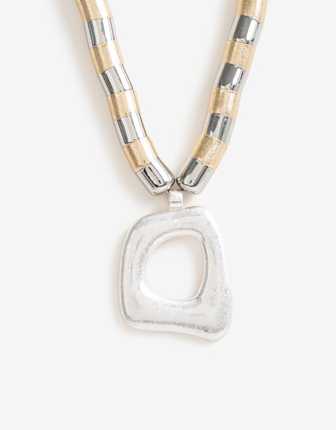 Collares Cortos Metal Collares Cortos Bicolor - Combinacion Bicolor