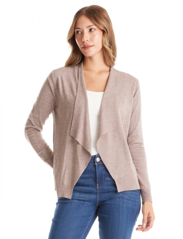 Cardigan Espalda Botones TOSTADO