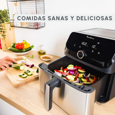 Freidora Sin Aceite Moulinex Easy Fry Mega 7.5Lts Digital 8 Programas Automaticos
