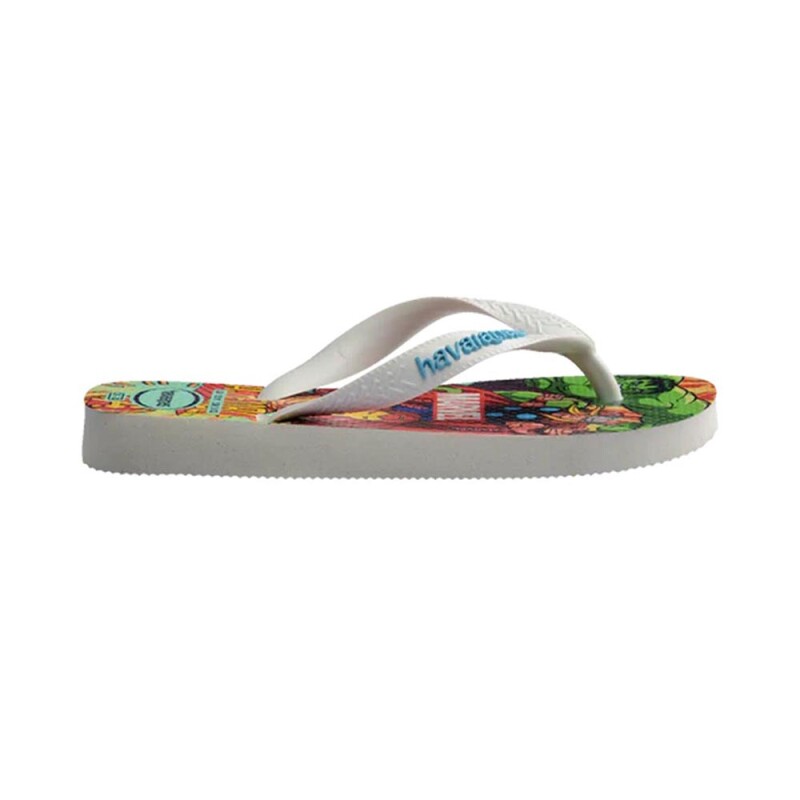 Sandalias Havaianas Kids Top Marvel Ii Niños Blanco/blanco/azul