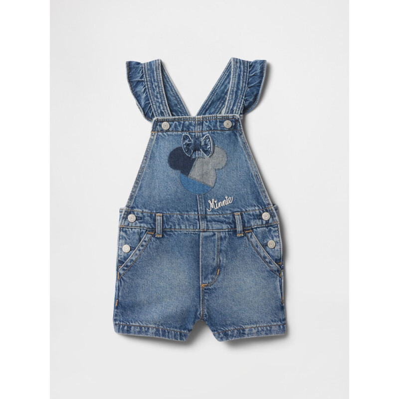 DIS DENIM SHORTALL MEDIUM INDIGO 21