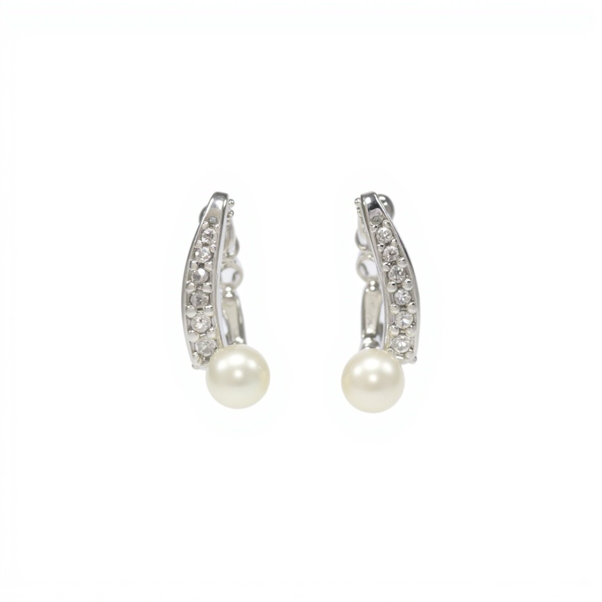 Caravanas Vintage Perlas-Plata 925-Con Perla y Zirconia-CA3213 - conperla 