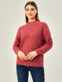 Sweater Aburi Rosa Oscuro