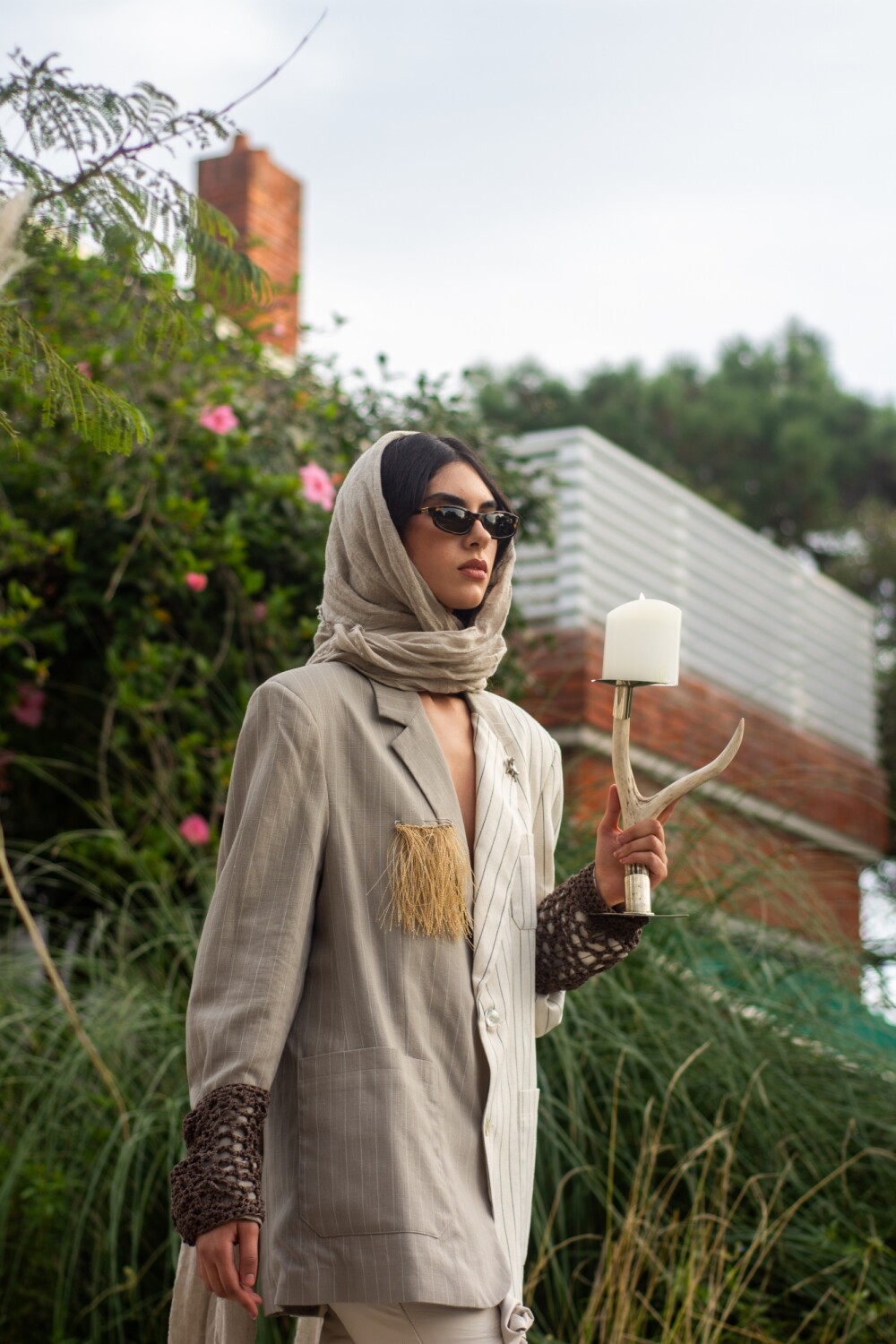 Pin Raphia Beige