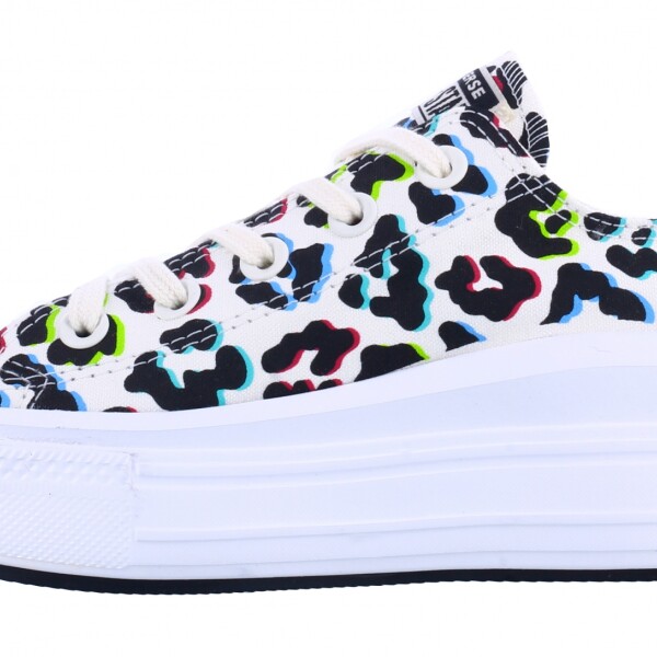 Championes de Mujer Converse - All Star Ctas Move OX Blanco - Animal Print