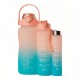 Pack De 3 Botellas De Agua Motivacional Gym Salmon