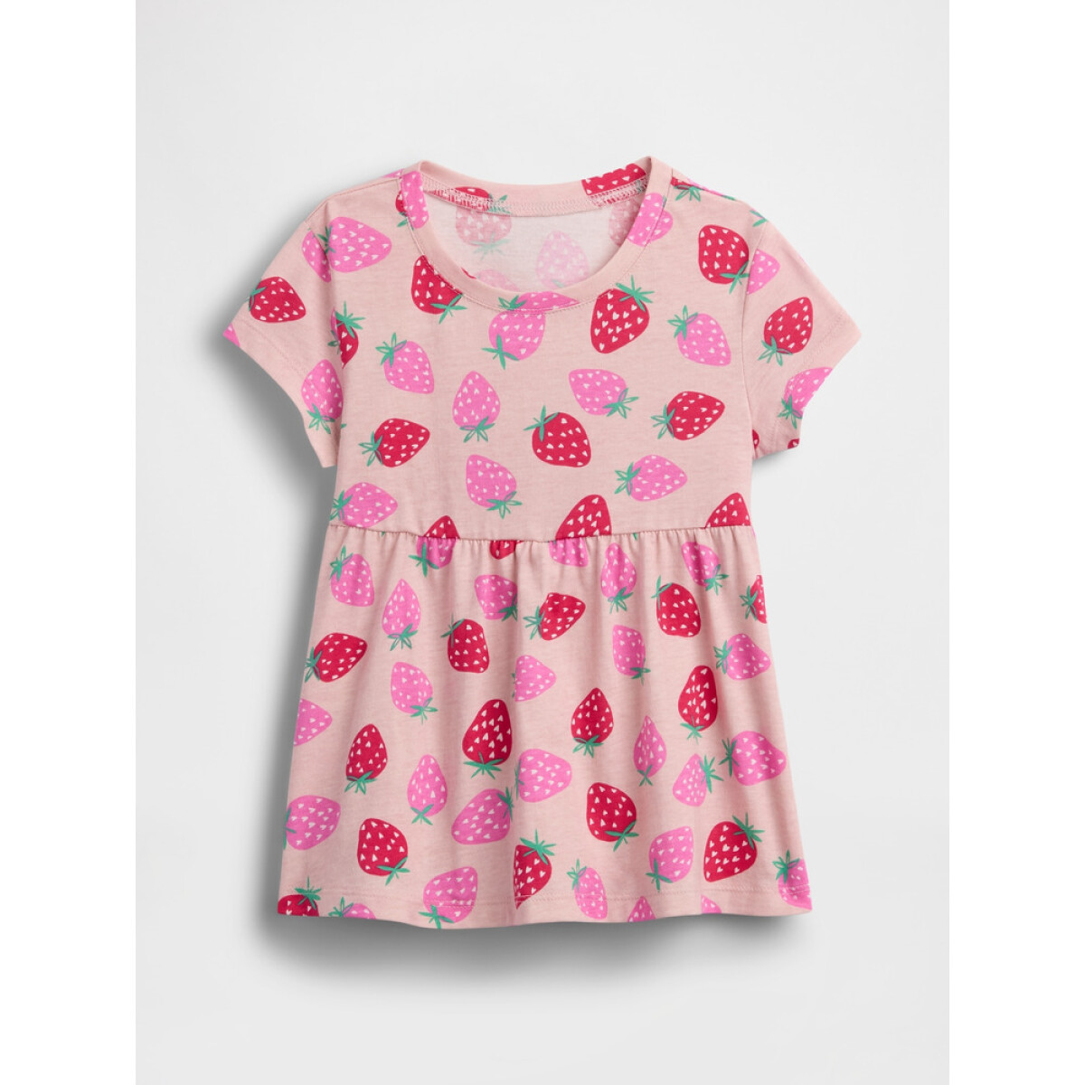 JPN IE BF SS PRINT TUNIC - MISTY ROSE 