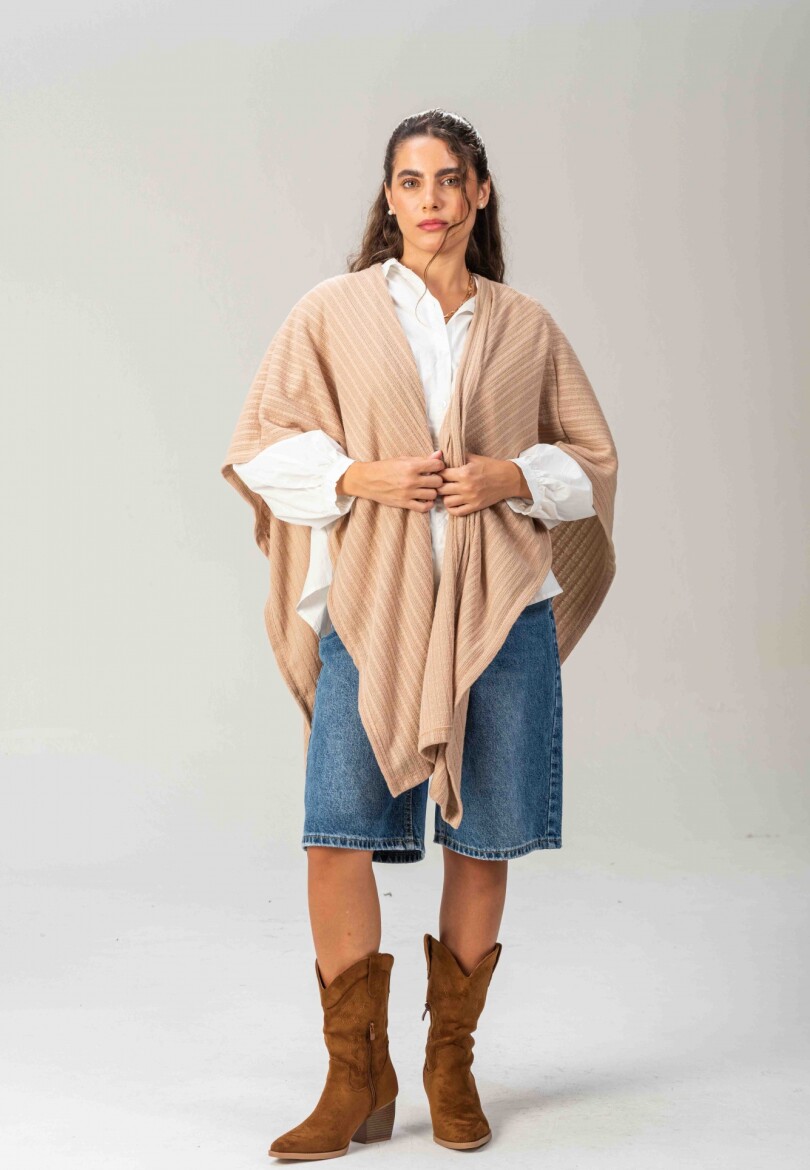 Ruana Abazo Beige
