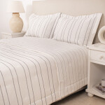Edredon Col. Naturale Oasis Rayas Espigadas Azules 250 x 240 cm
