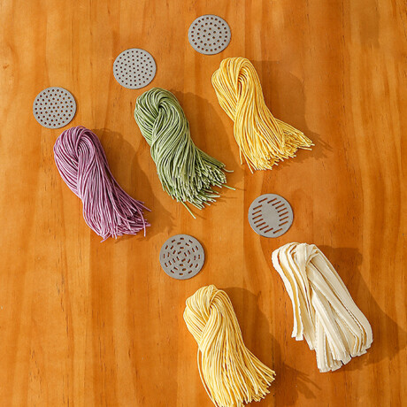 Máquina Eléctrica Para Hacer Pasta Portátil Acero Inoxidable Blanco