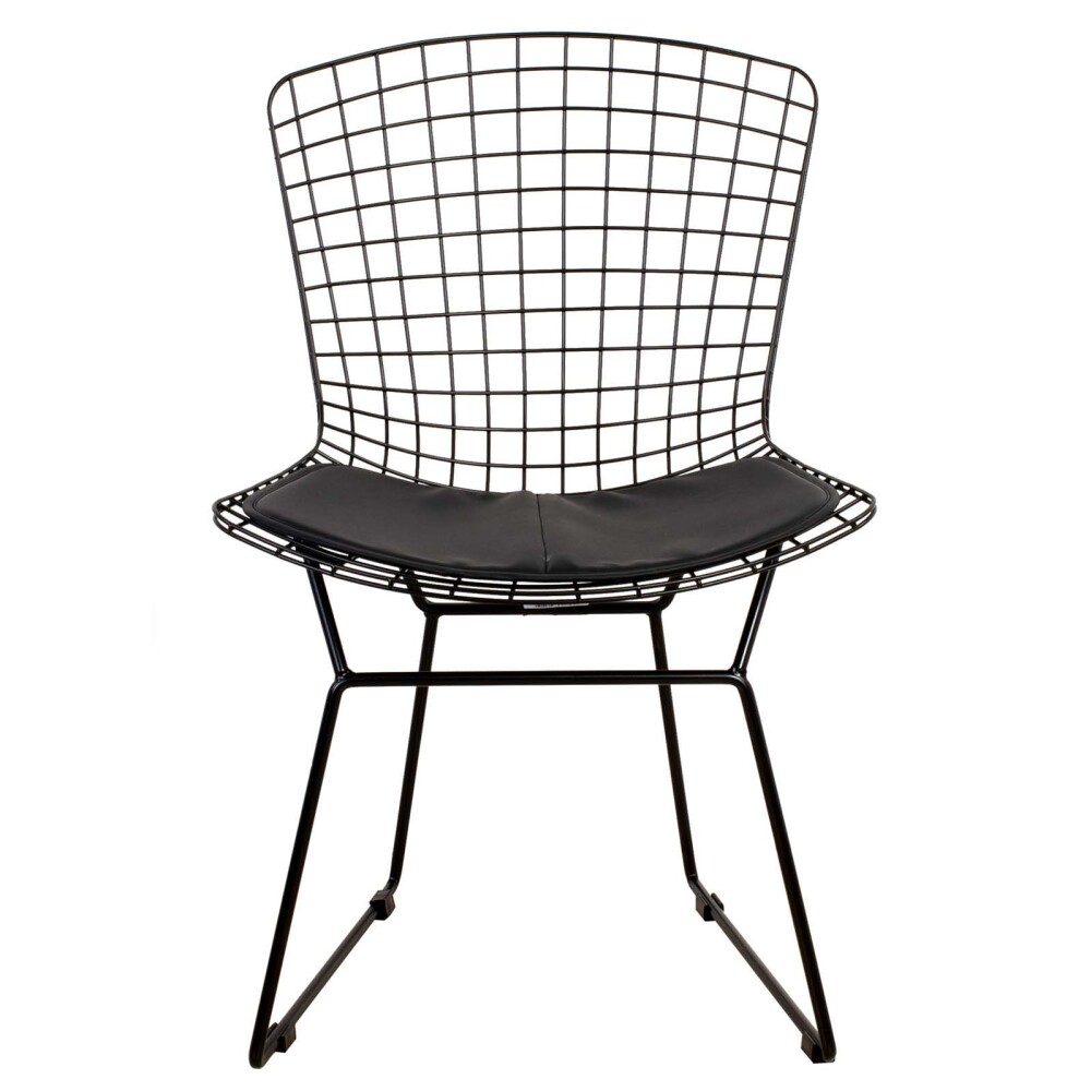 SILLA METAL NEGRO BERTOIA C-451