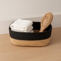 CESTO ORGANIZADOR FIBRA NATURAL 35X28X13CM NEGRO CESTO ORGANIZADOR FIBRA NATURAL 35X28X13CM NEGRO