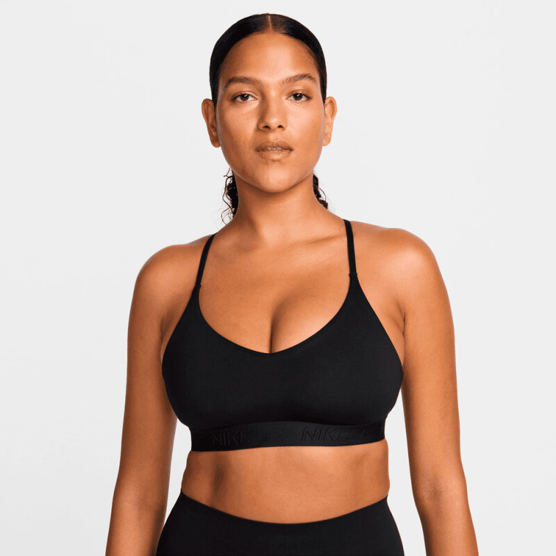 Top Nike Indy Light Support de Mujer Negro