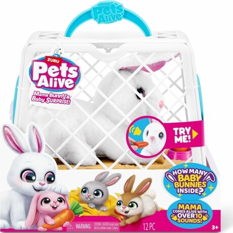 Figura Pets Alive Mamá Conejo con Bebé 001