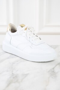 Zapatilla Cuero Blanco