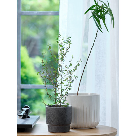 Maceta Knudsen Ø20Xa18Cm Blanco