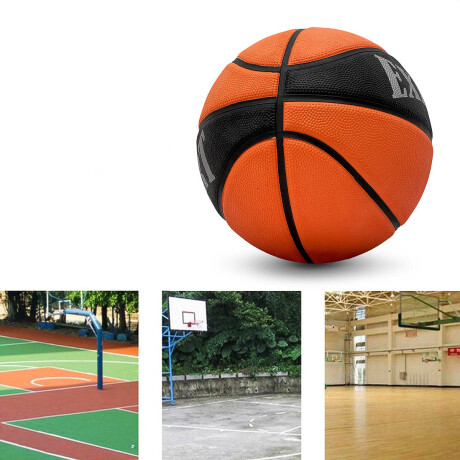 Pelota Basketball Pro N°7 Oficial De Goma Basquetbol Naranja
