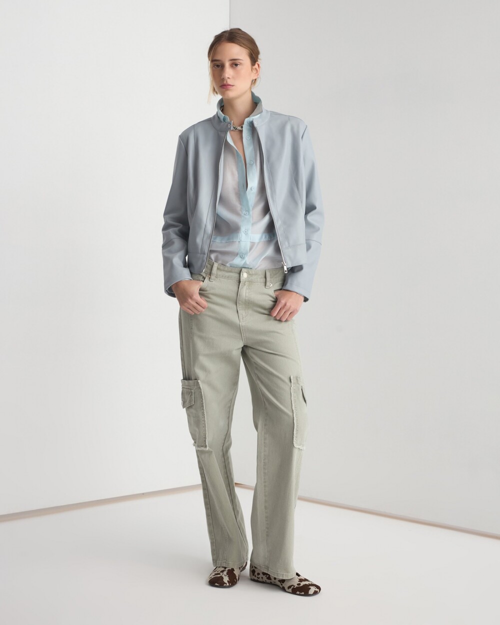 Campera Justine Celeste