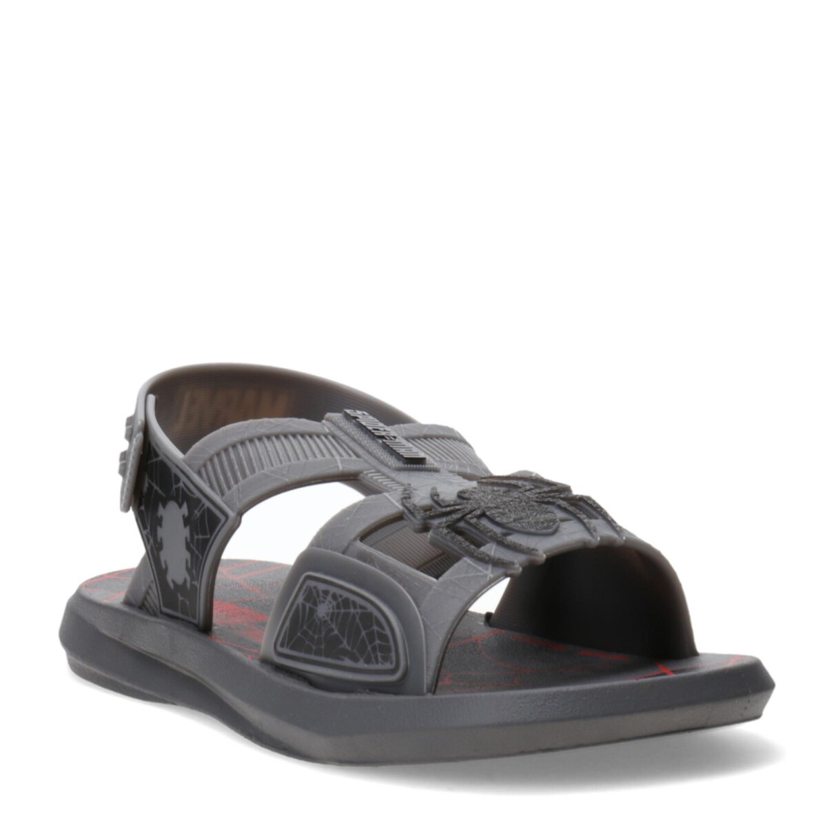 Sandalias Infantiles Marvel Buggy Spiderman - Gris - Negro - Rojo 