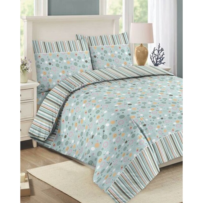 Juego de sábanas Cotton Flor 2 plazas Queen 245x265cm 596