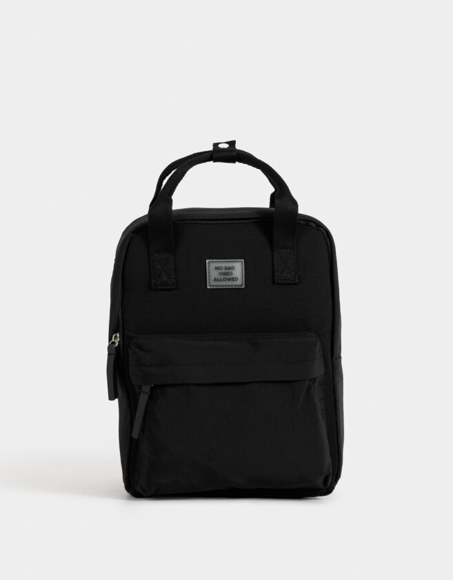 Mochilas Special Price Clasico Mochila Urbana No Bad Vibes Allowed - Negro