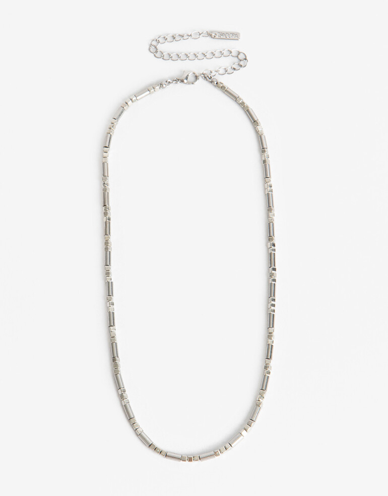 Collares Cortos Metal Collar Corto Metal - Plateado Rodio