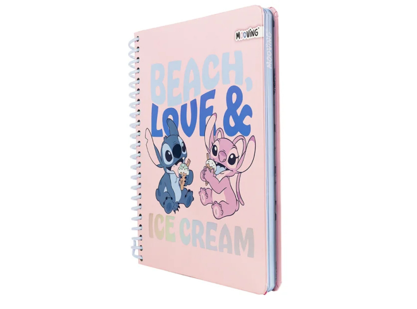 Cuaderno Mooving Premium 1/2 Oficio Stitch - con Angel 