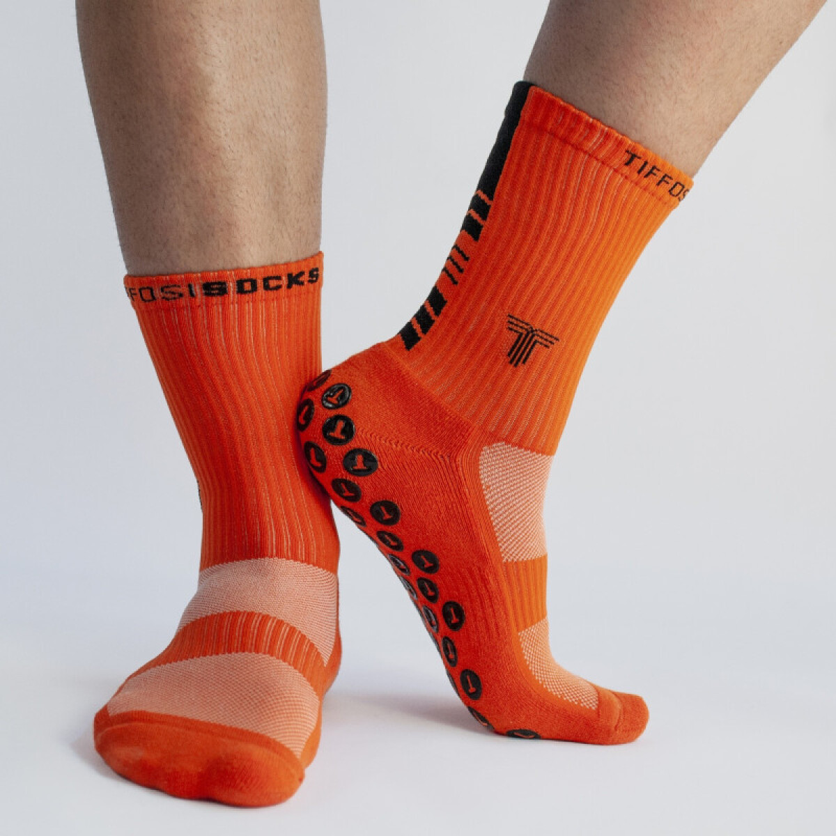 Media Tiffosi Futbol Adulto Socks Naranja - Color Único 