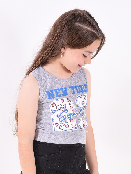 MUSCULOSA NY 23 GRIS