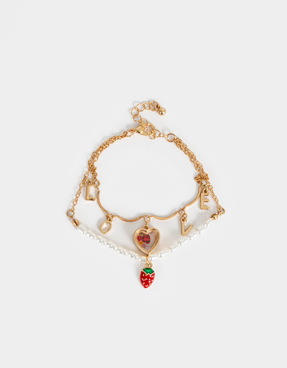 Pulseras Flexibles Sets Con Corazón 