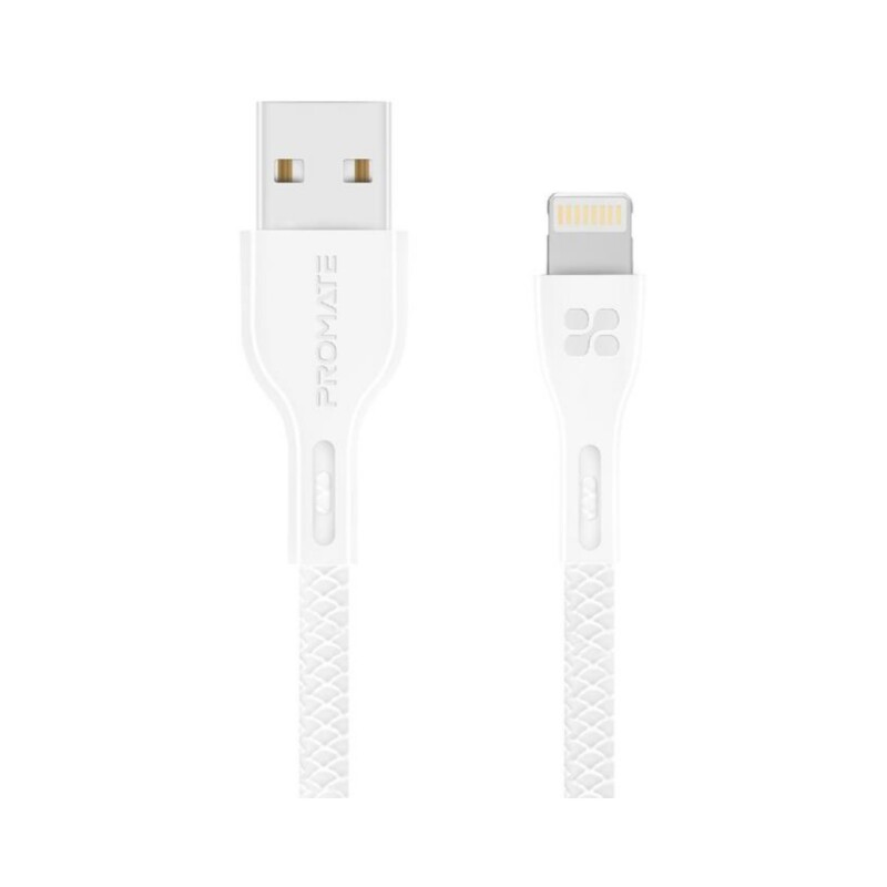 Cable De Datos Promate Powerbeam-i USB a Lightning White Cable De Datos Promate Powerbeam-i USB a Lightning White
