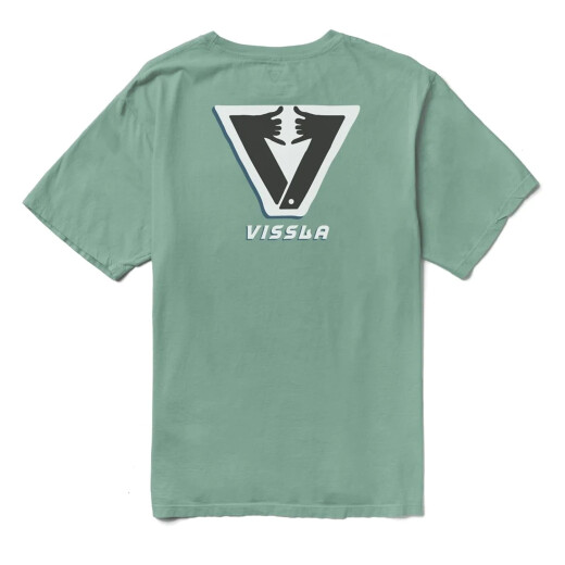 Remera Vissla Amigo Shaka Organic Verde Remera Vissla Amigo Shaka Organic Verde