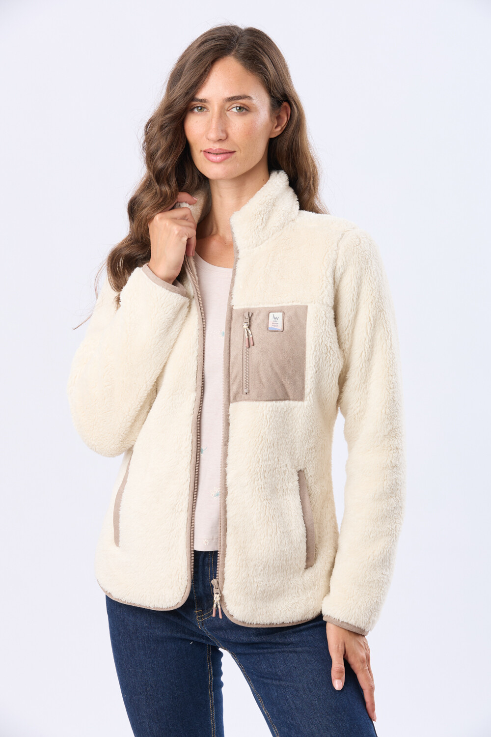 CAMPERA DE SHERPA Natural
