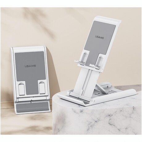 ZJ073 SOPORTE TELÉFONO TABLET PLEGABLE USAMS Soporte Para Teléfono Y Tablet USAMS ZJ073 - White