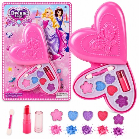 Set de Maquillaje Infantil en Forma de Petaca de Corazón 001