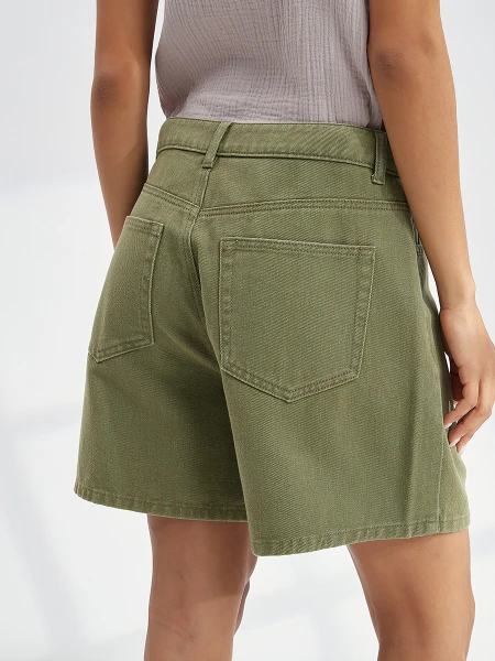 SHORT MACEIO VERDE GRISACEO
