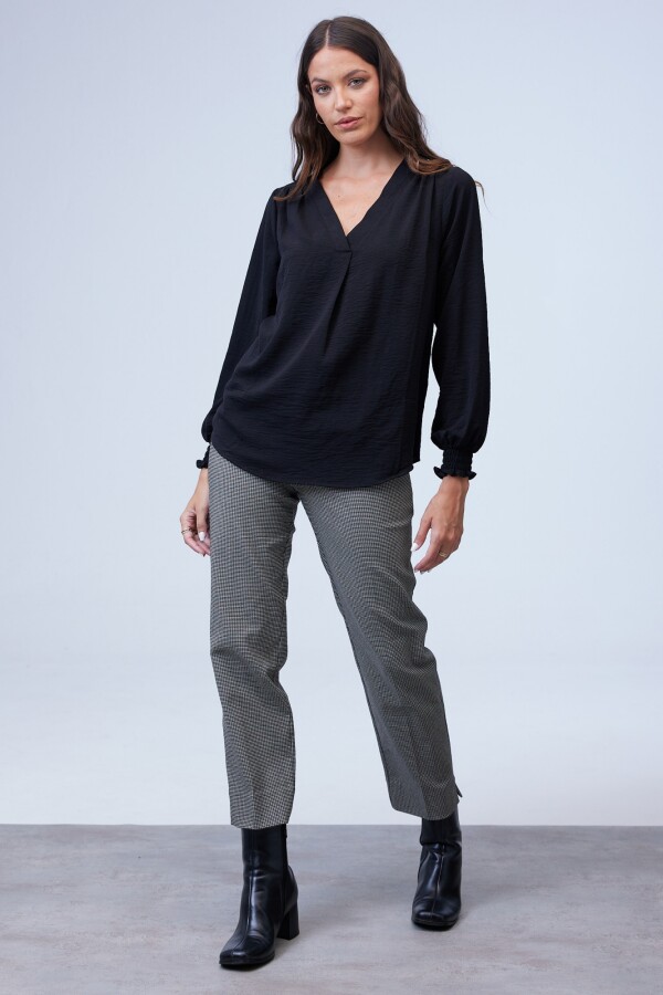 Blusa Frunces NEGRO