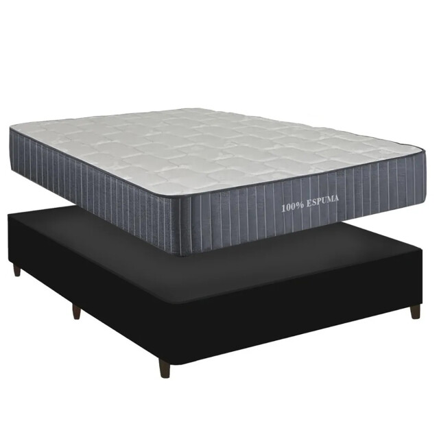 Sommier Plaza Y Media Colchon Espuma - Reversible Sommier Plaza Y Media Colchon Espuma - Reversible