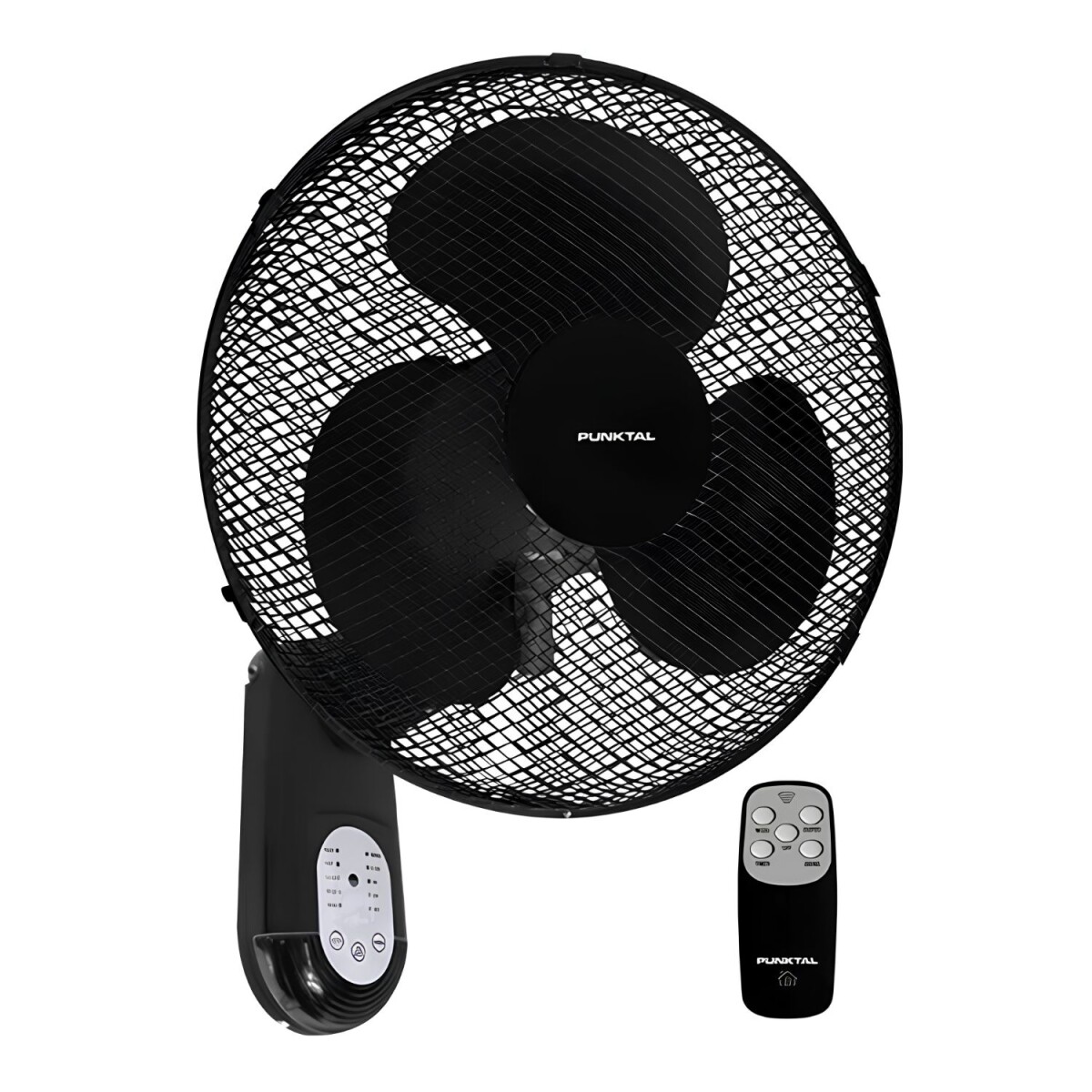 Ventilador de Pared Punktal con 5 Aspas 40cm con control 