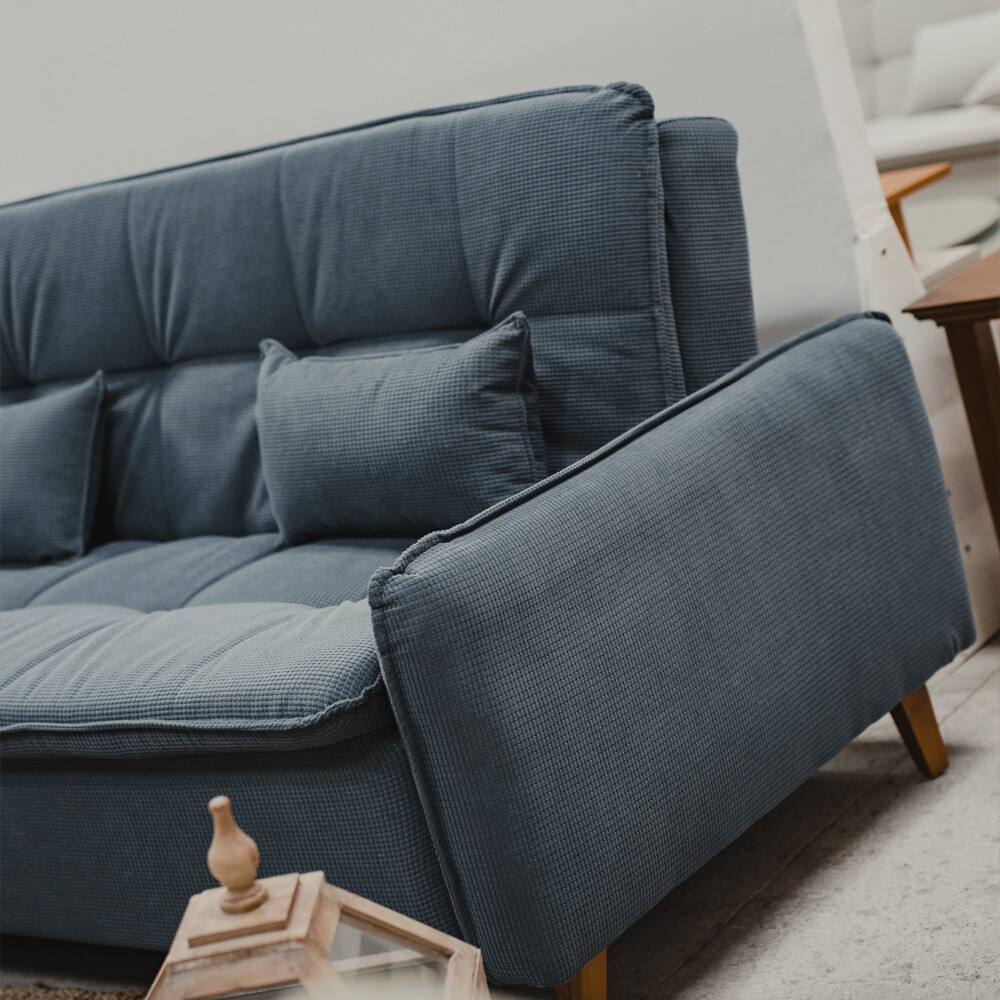 Sofa cama Donna - 3 Cuerpos Gris Azulado