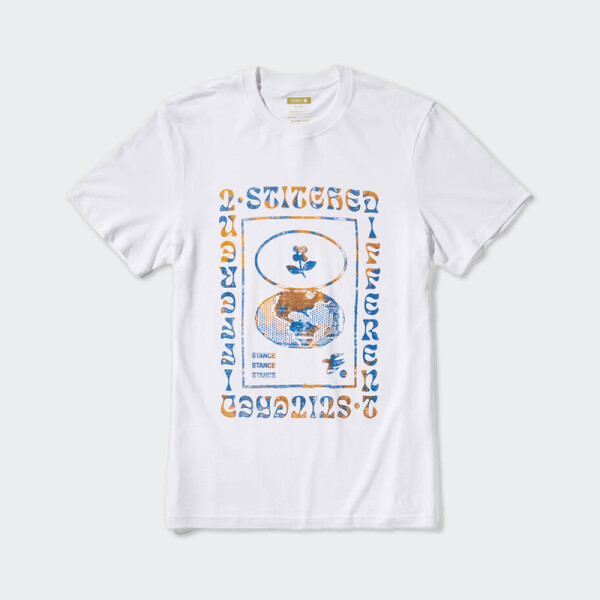Remera Stance Worldview Blanco