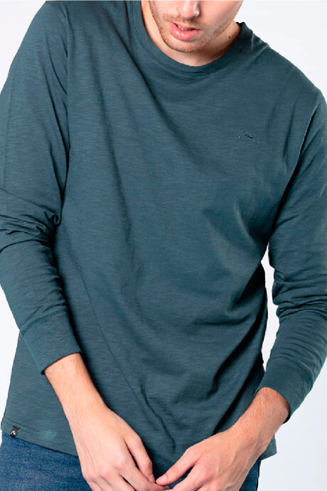 T-SHIRT ML MARK E23 RUSTY Petroleo