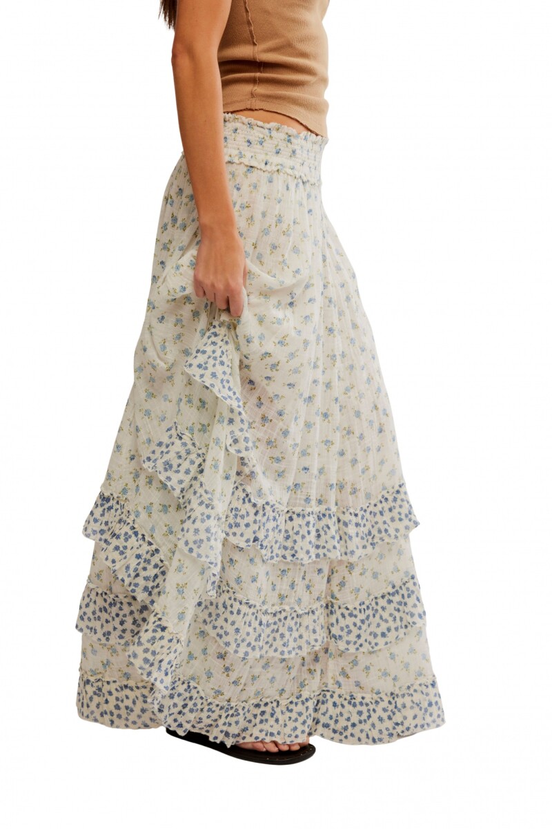 Pollera Brynn Maxi Marfil