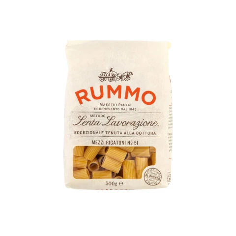 PASTA RUMMO MEZZI RIGATONI 500GR Pasta Rummo Mezzi Rigatoni 500