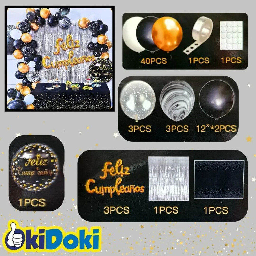 Set De Globos Y Carteles De Decoración Set De Globos Y Carteles De Decoración