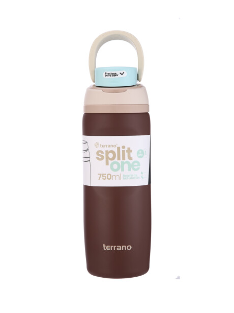 BOTELLA SPLIT ONE POP UP 750ML. Marrón