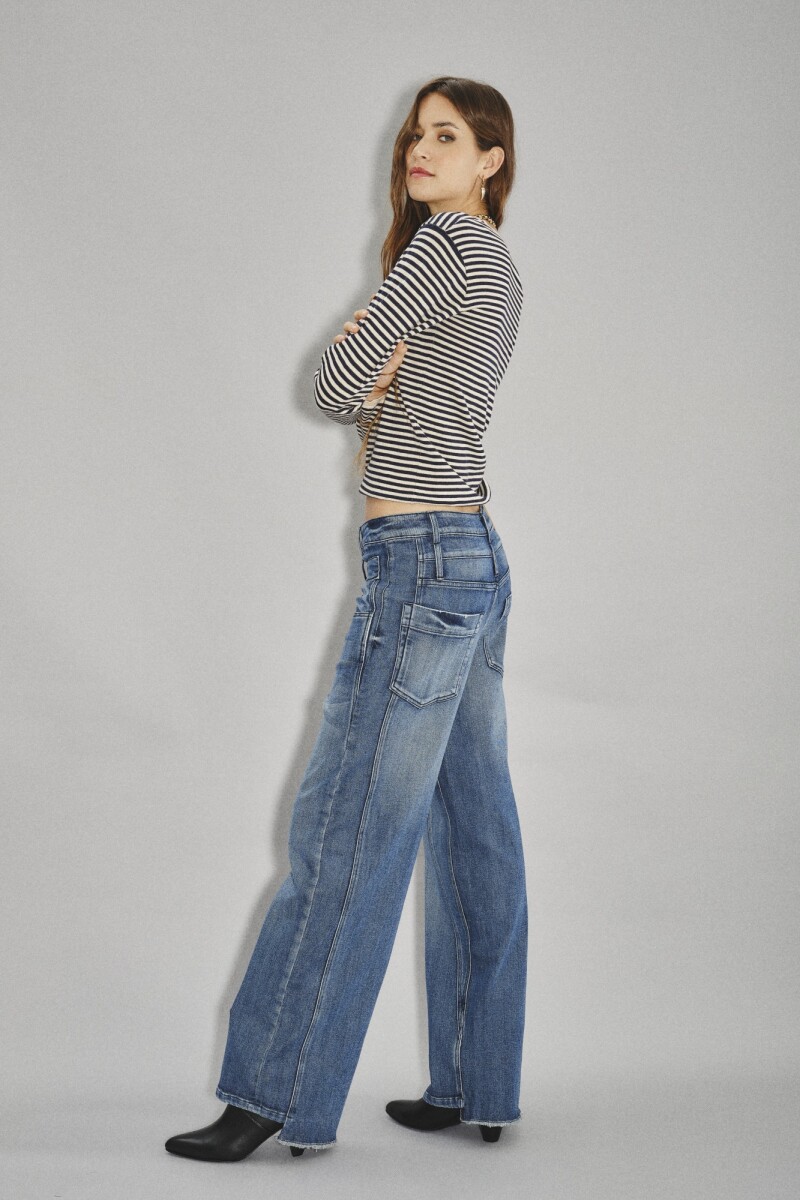 Jean Tomboy Blue Azul